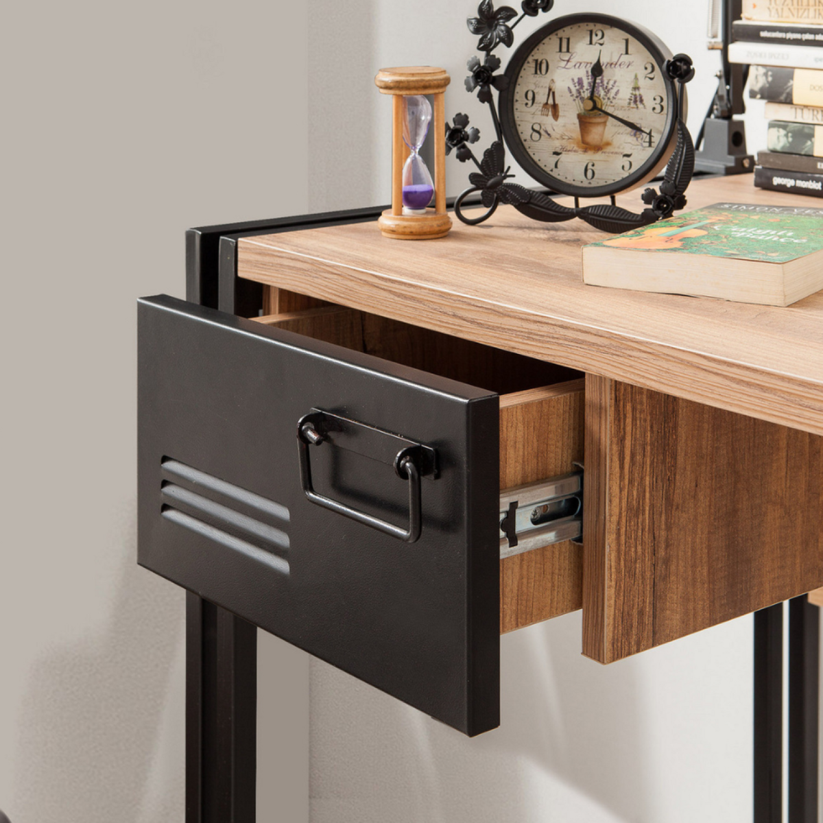 CONCEPT USINE Bureau industriel avec tiroirs SKIRV