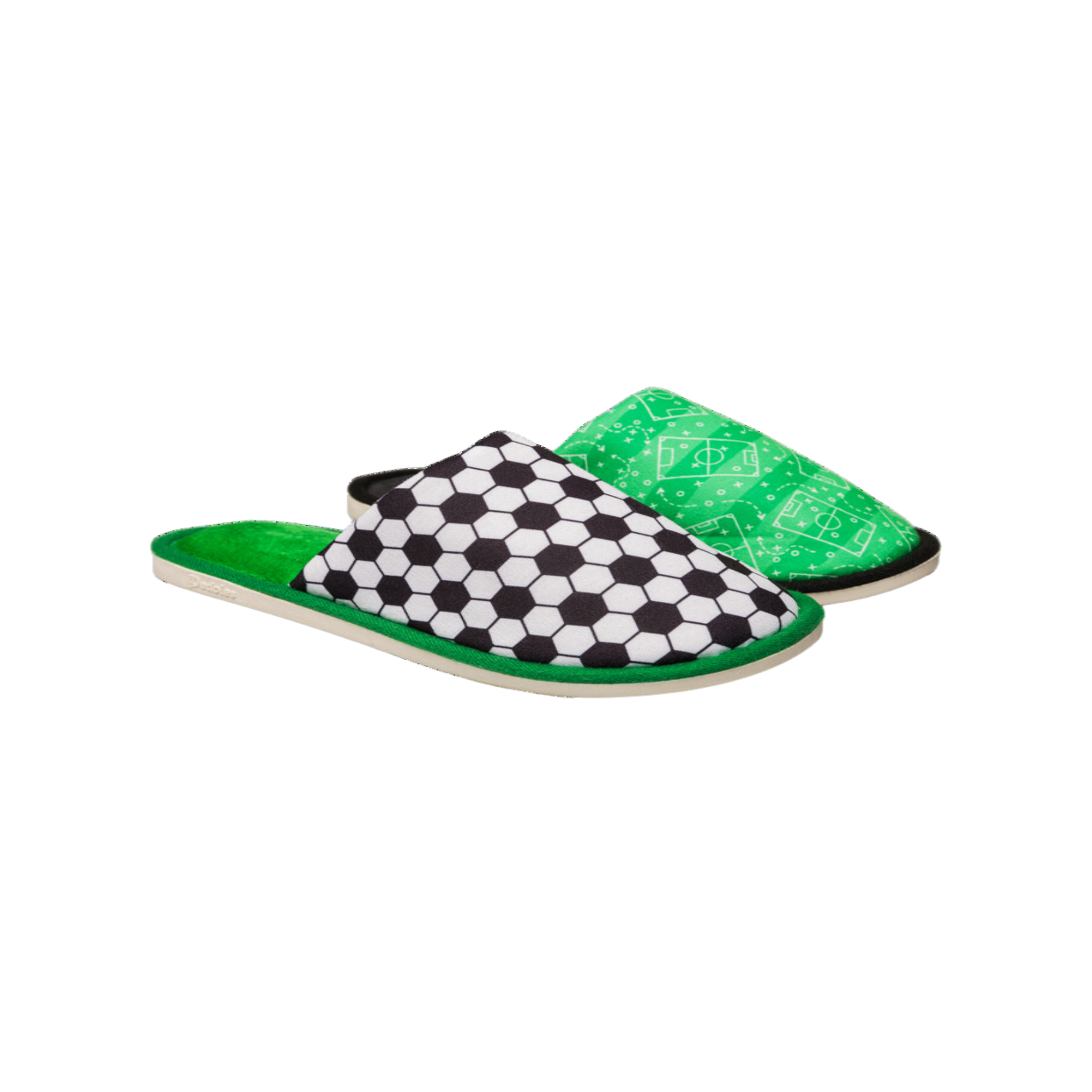 DEDOLES Pantoufles terrain de football. Coloris disponibles : Multicolore