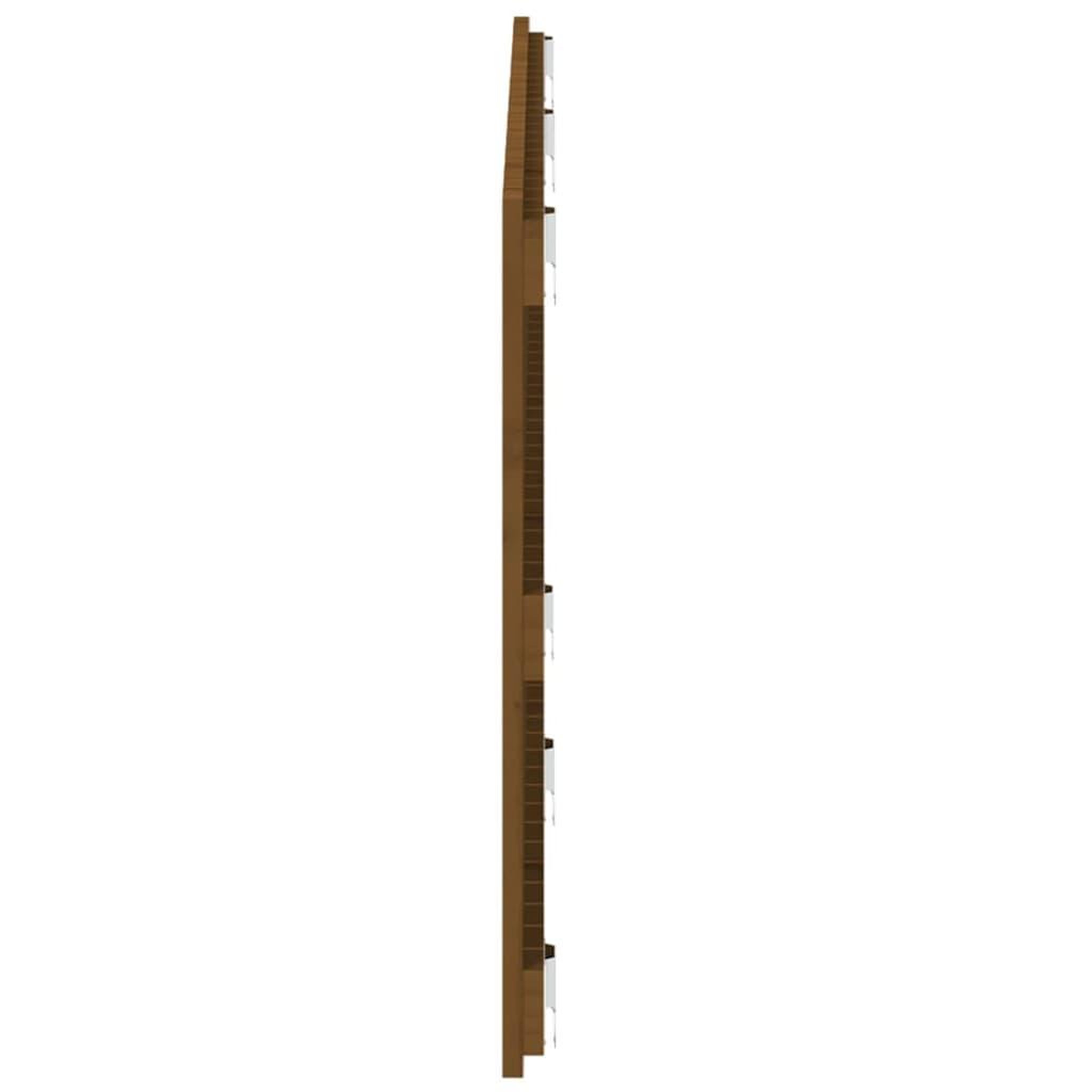 Voir la diapositive 5 : VIDAXL Tete de lit murale Marron miel 147x3x60 cm Bois massif de pin