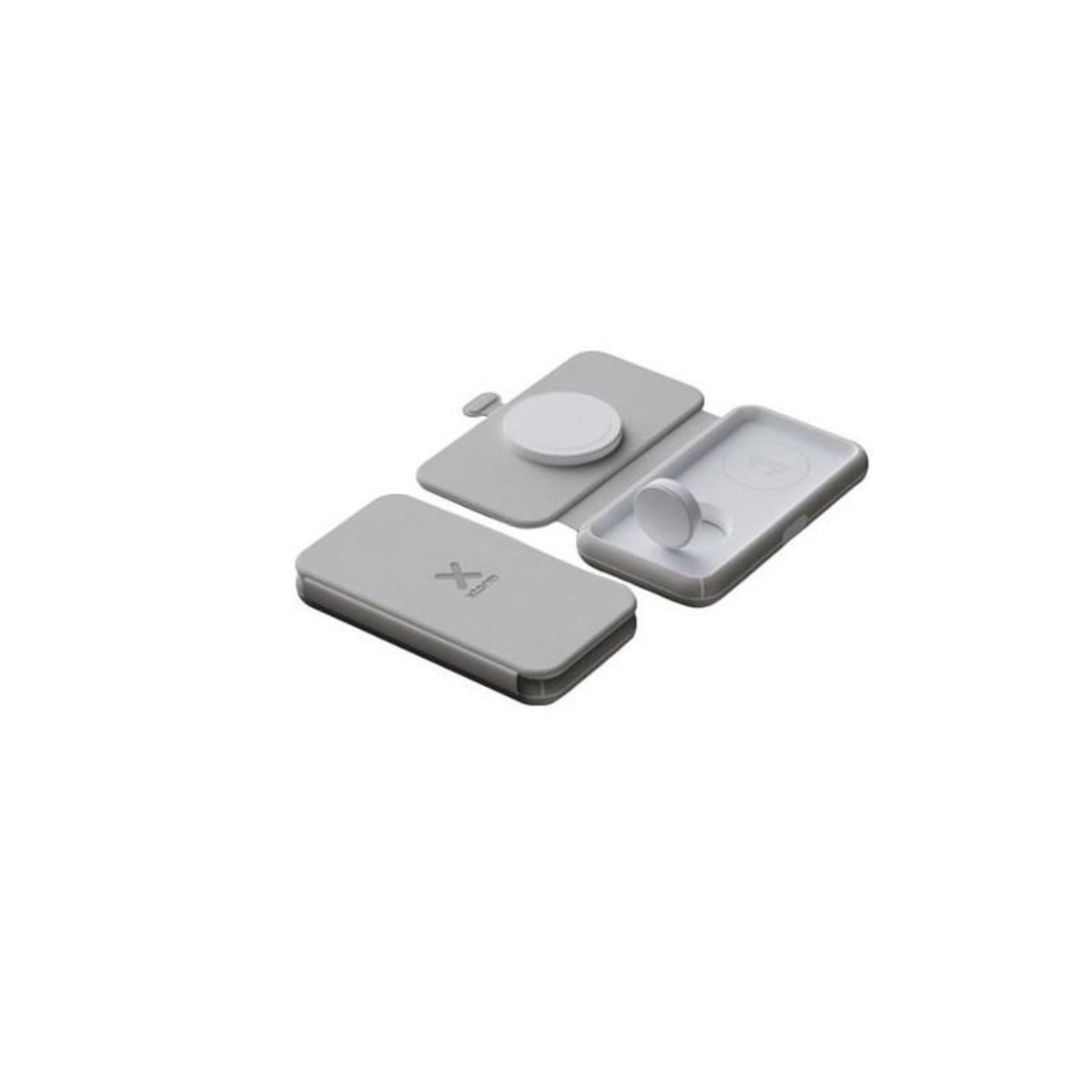 XTORM Chargeur de voyage sans fil Xtorm pliable 3 en 1 MagSafe Gris