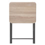 Voir la diapositive 2 : ATMOSPHERA Table d'appoint pliante en bois et métal Grey - L. 48 x H. 65 cm - Marron