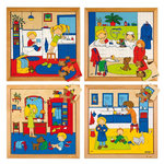 EDUCO Puzzle l'hygiène: lot de 4 puzzles - jeu Montessori