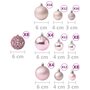 Voir la diapositive 6 : VIDAXL Ensemble de boules de Noël 100 pcs Rose