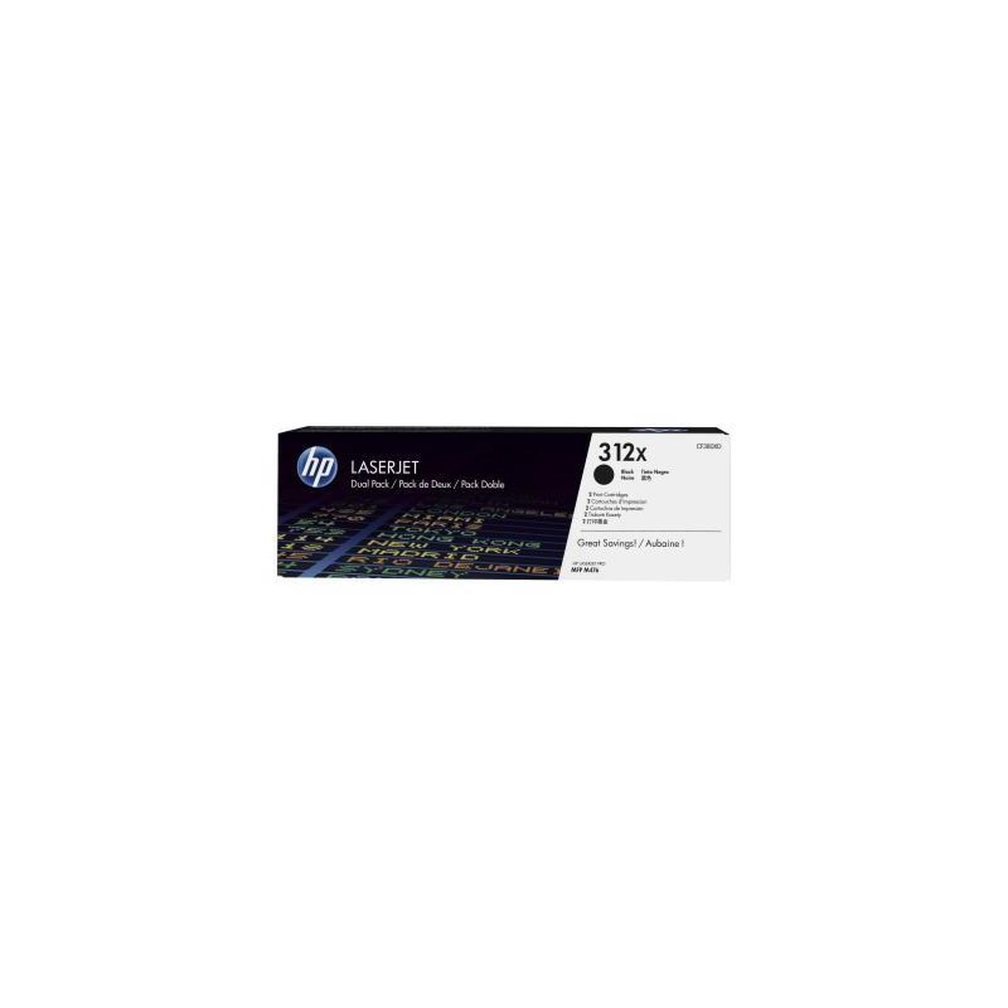 HP HP (CF380XD) No 312X HP312X HP 312X Dual Pack Black Schwarz Cartridge (CF380XD)