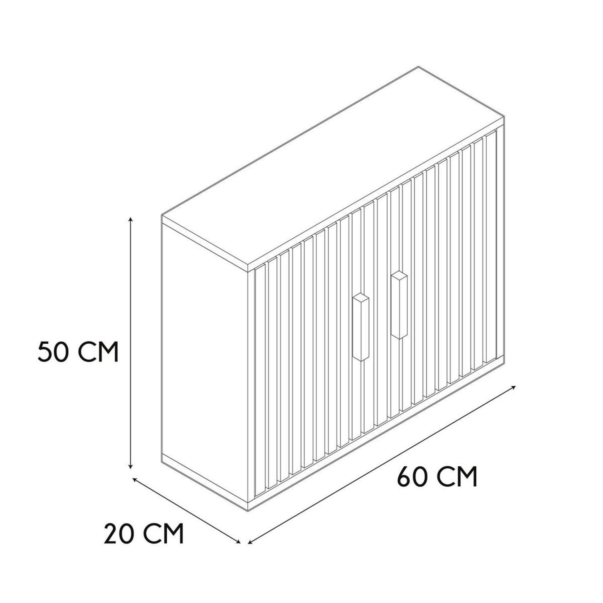 Voir la diapositive 5 : The Home Deco Factory Meuble haut salle de bain  klaus  60cm marron