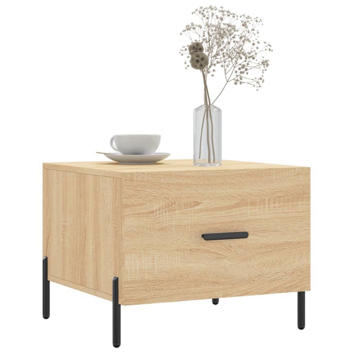 VIDAXL Table basse Chene sonoma 50x50x40 cm Bois d'ingenierie