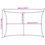 Voir la diapositive 6 : VIDAXL Voile d'ombrage 160 g/m^2 Vert fonce 4x6 m PEHD