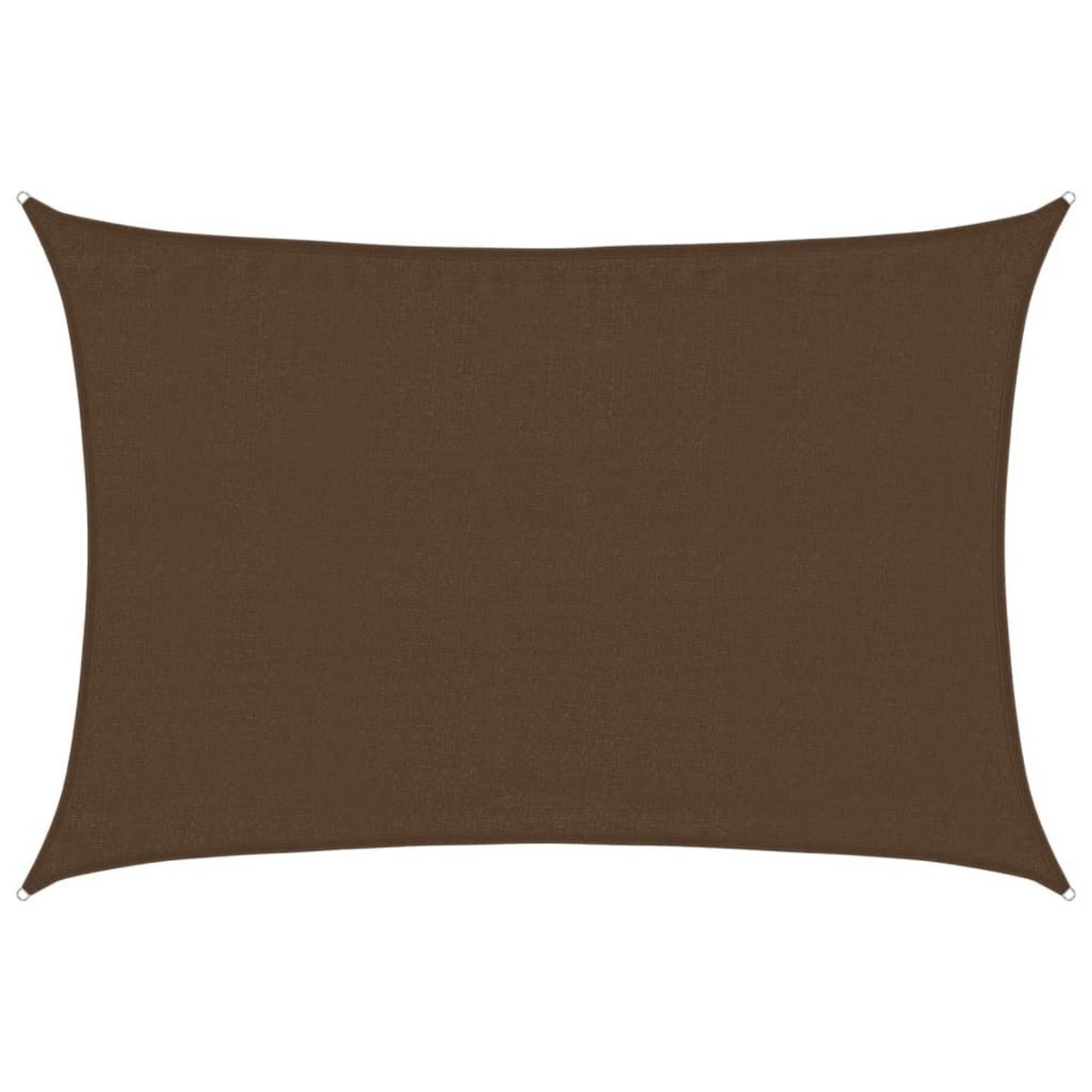 VIDAXL Voile d'ombrage 160 g/m^2 Marron 3,5x5 m PEHD