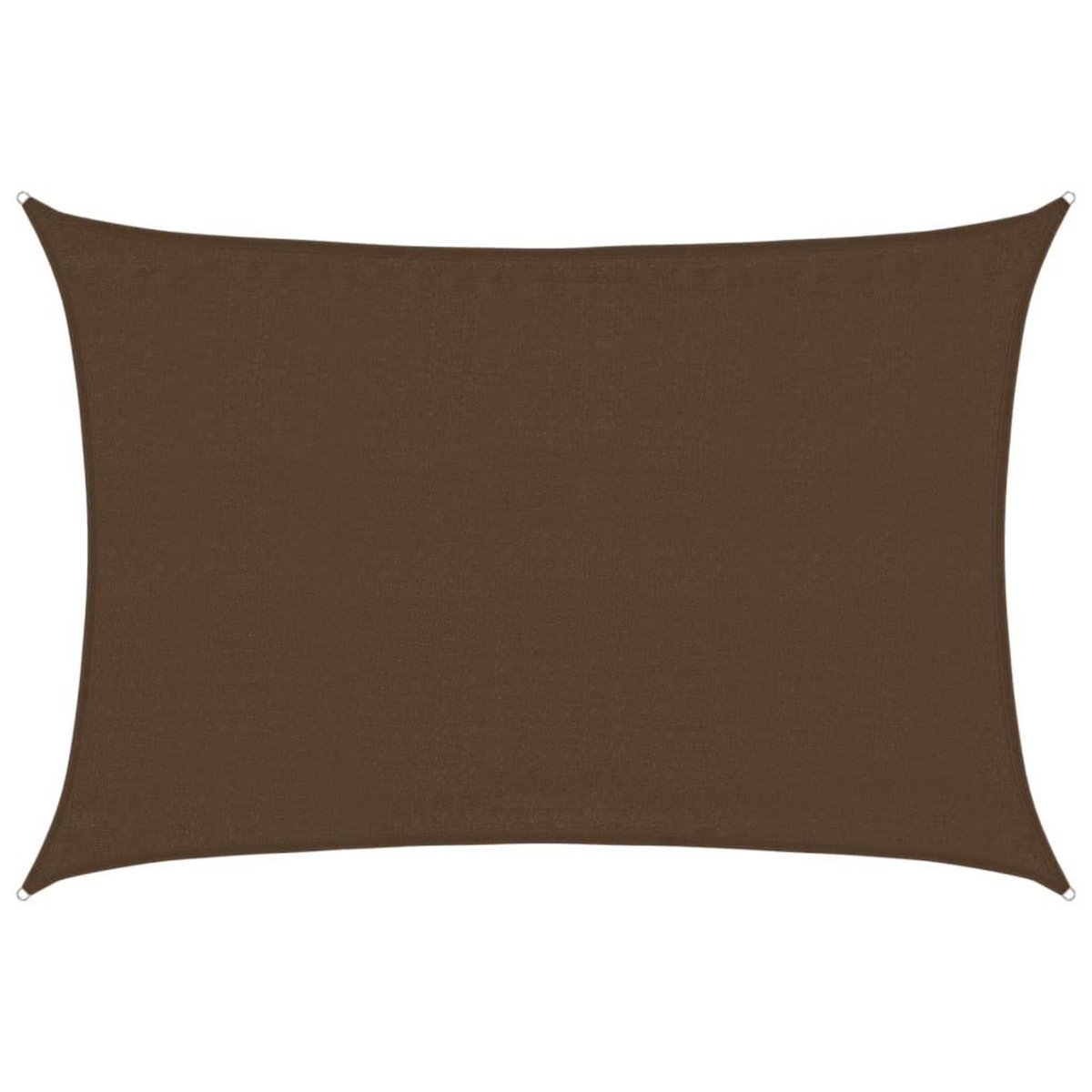 VIDAXL Voile d'ombrage 160 g/m^2 Marron 3,5x5 m PEHD