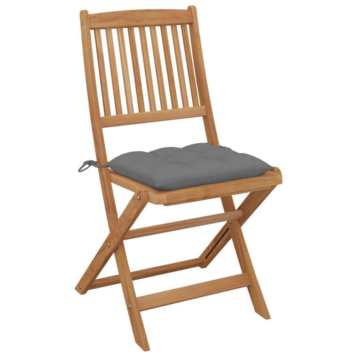 VIDAXL Chaises pliables de jardin lot de 8 avec coussins Bois d'acacia