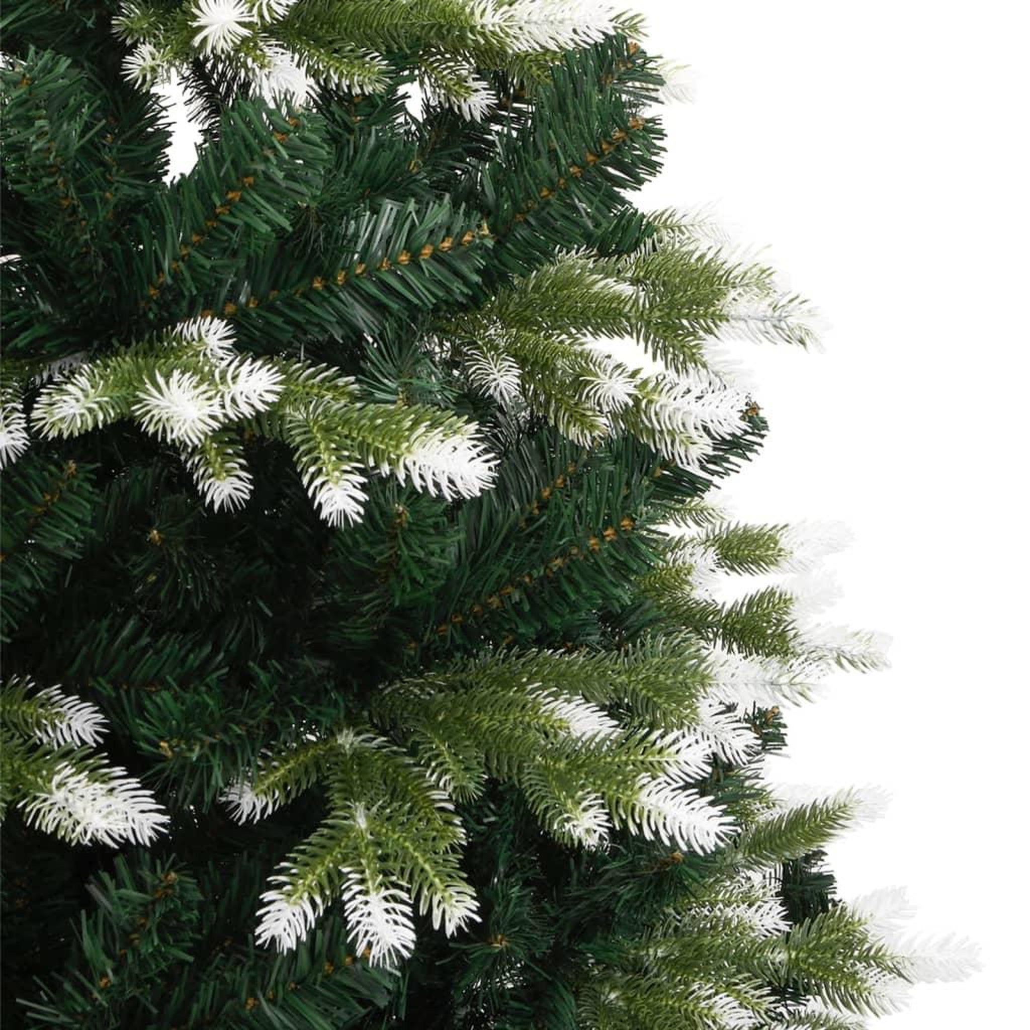 Voir la diapositive 4 : VIDAXL Sapin de Noël artificiel a charnieres avec neige floquee 150 cm