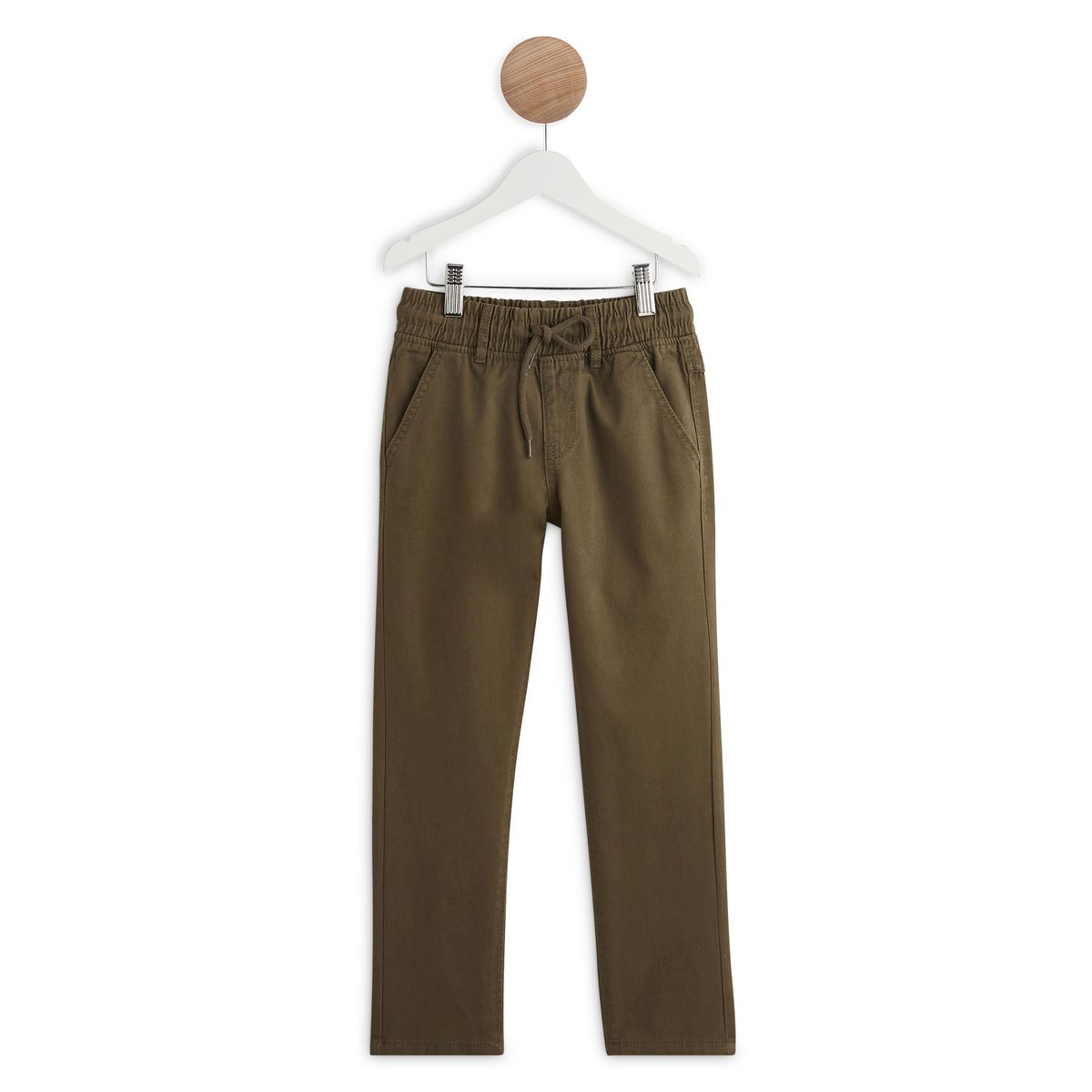 IN EXTENSO Pantalon twill taille élastiquée garçon