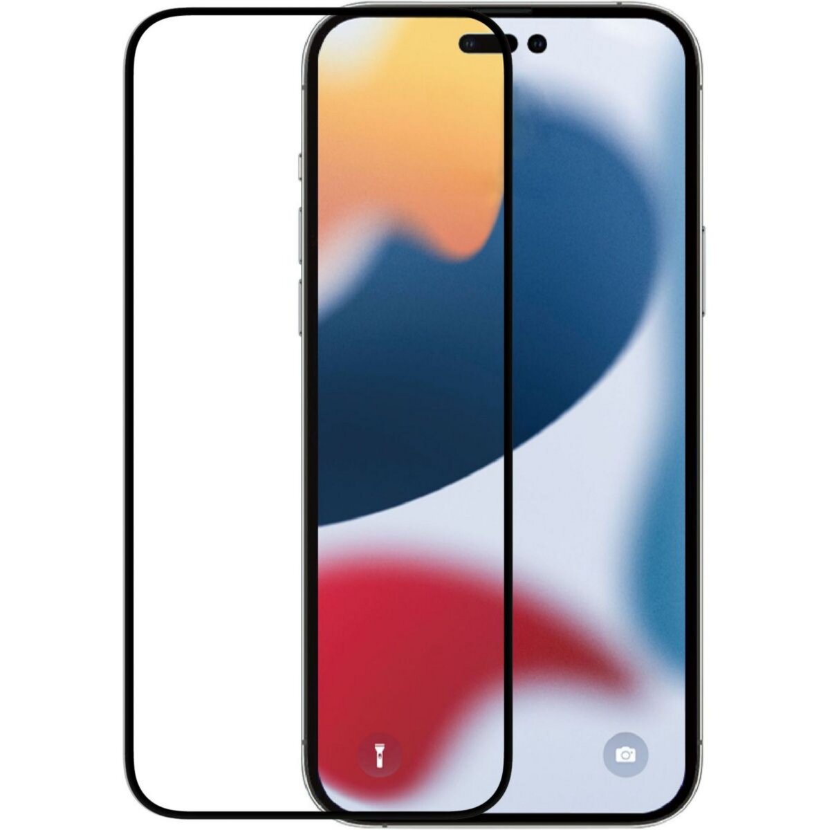 QILIVE Verre trempé pour iPhone 15 Pro/Pro Max - Transparent pas