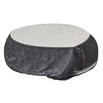 HESPERIDE Housse de protection pour table ronde HAMBO - 200 x 200 x 80 cm - Gris