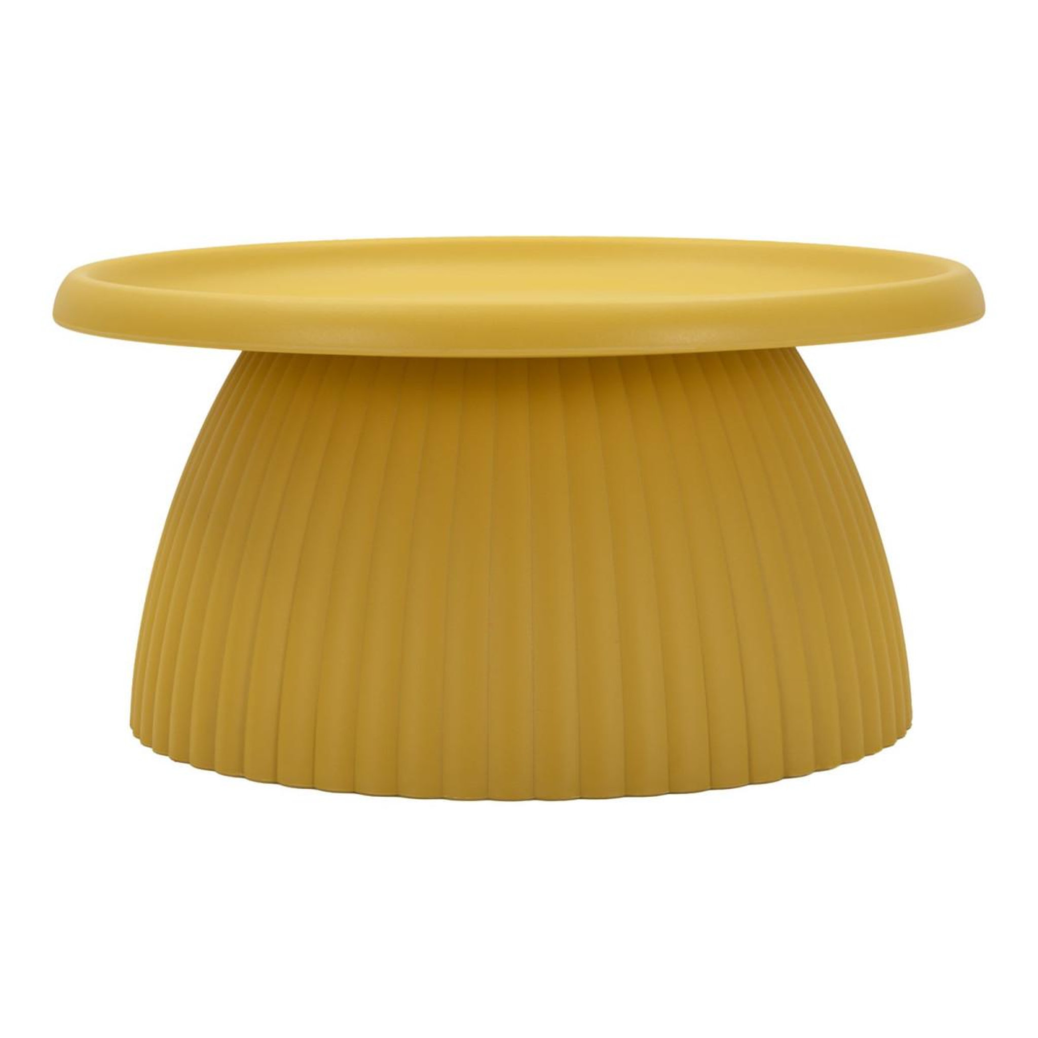 Paris Prix Table basse rainurée  geax  70cm jaune