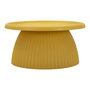 Voir la diapositive 1 : Paris Prix Table Basse Rainurée  Geax  70cm Jaune