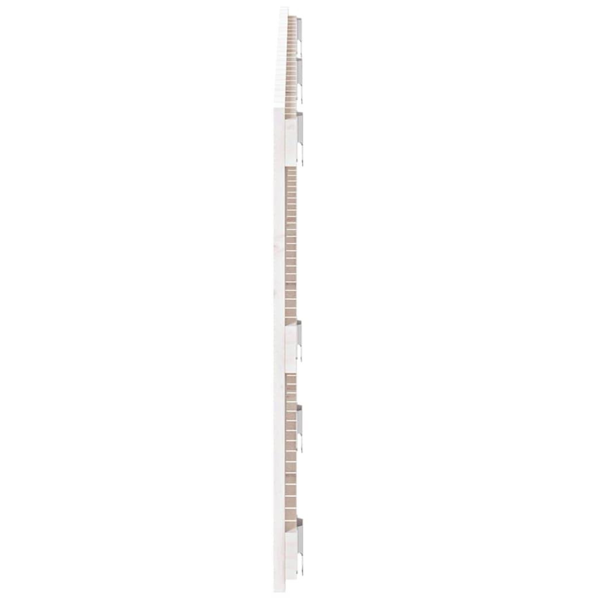 Voir la diapositive 5 : VIDAXL Tete de lit murale Blanc 147x3x60 cm Bois massif de pin