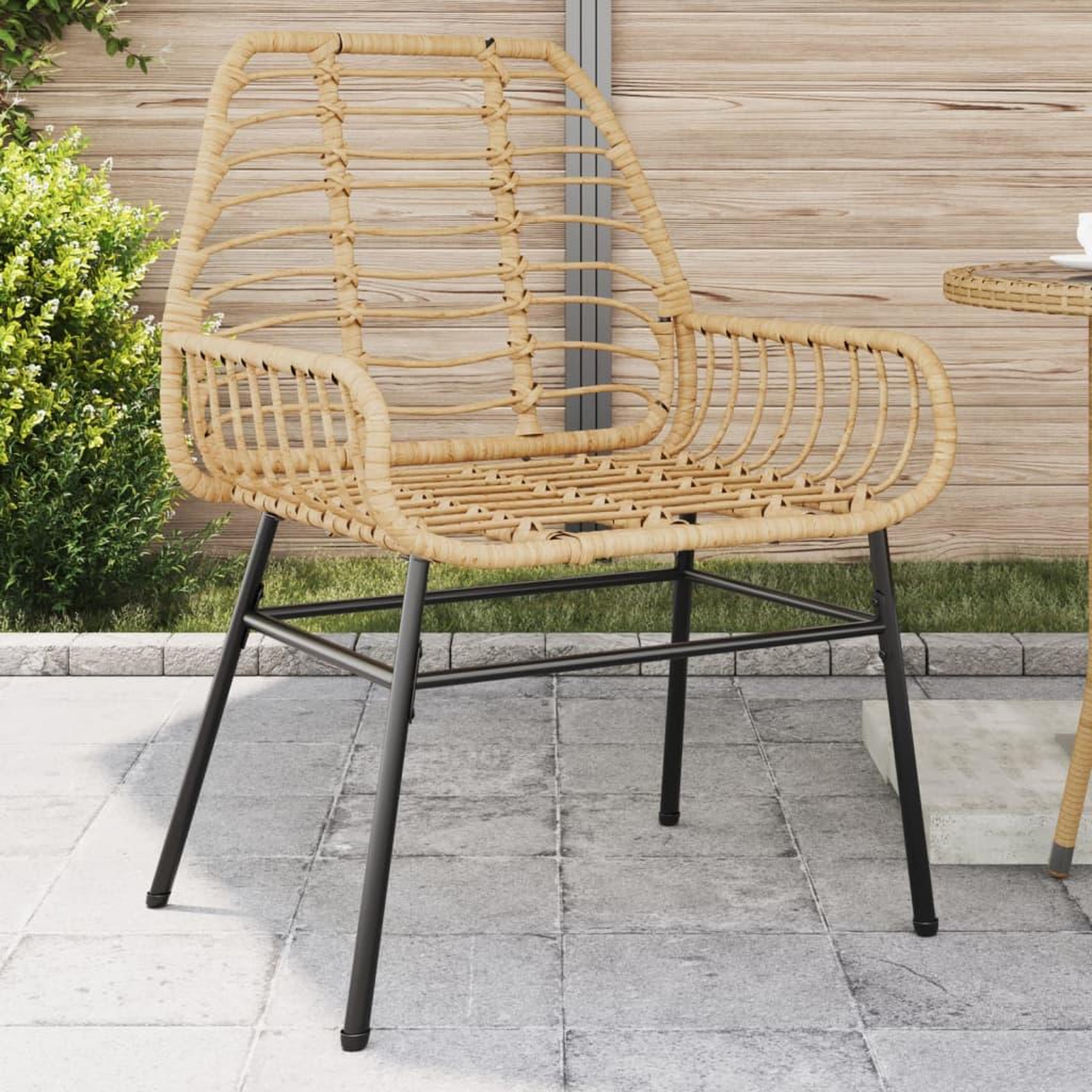 VIDAXL Chaises de jardin lot de 2 marron resine tressee