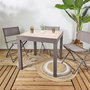Voir la diapositive 6 : Paris Prix Table de Jardin Extensible  Ornela  80-160cm Naturel