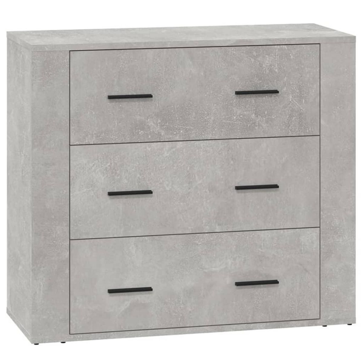 VIDAXL Buffet Gris beton 80x33x70 cm Bois d'ingenierie