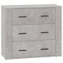 Voir la diapositive 2 : VIDAXL Buffet Gris beton 80x33x70 cm Bois d'ingenierie