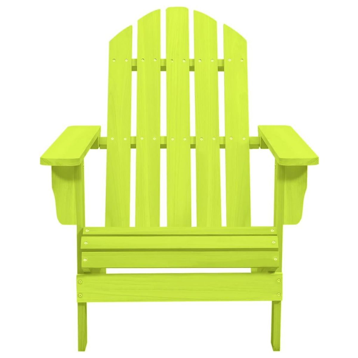 VIDAXL Chaise de jardin Adirondack bois de sapin massif vert