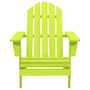 Voir la diapositive 2 : VIDAXL Chaise de jardin Adirondack bois de sapin massif vert