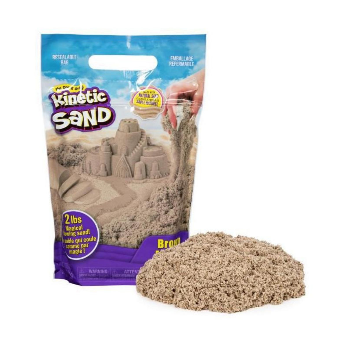Spin Master Kinetic Sand - Recharge Sable Naturel - 907 grammes - Des 3 ans