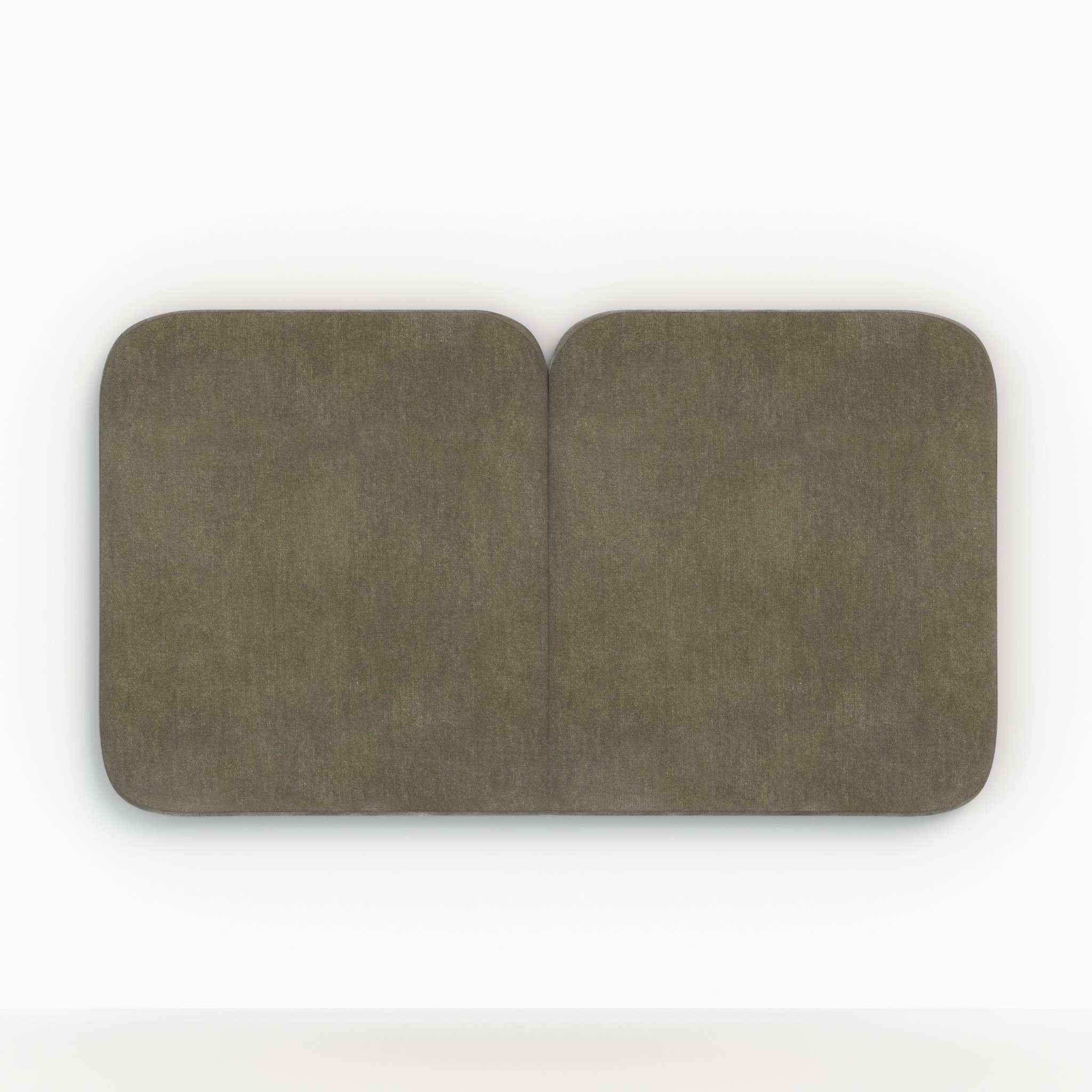 MAISON PAVANE Tête de lit en tissu vert olive 160 cm-etna