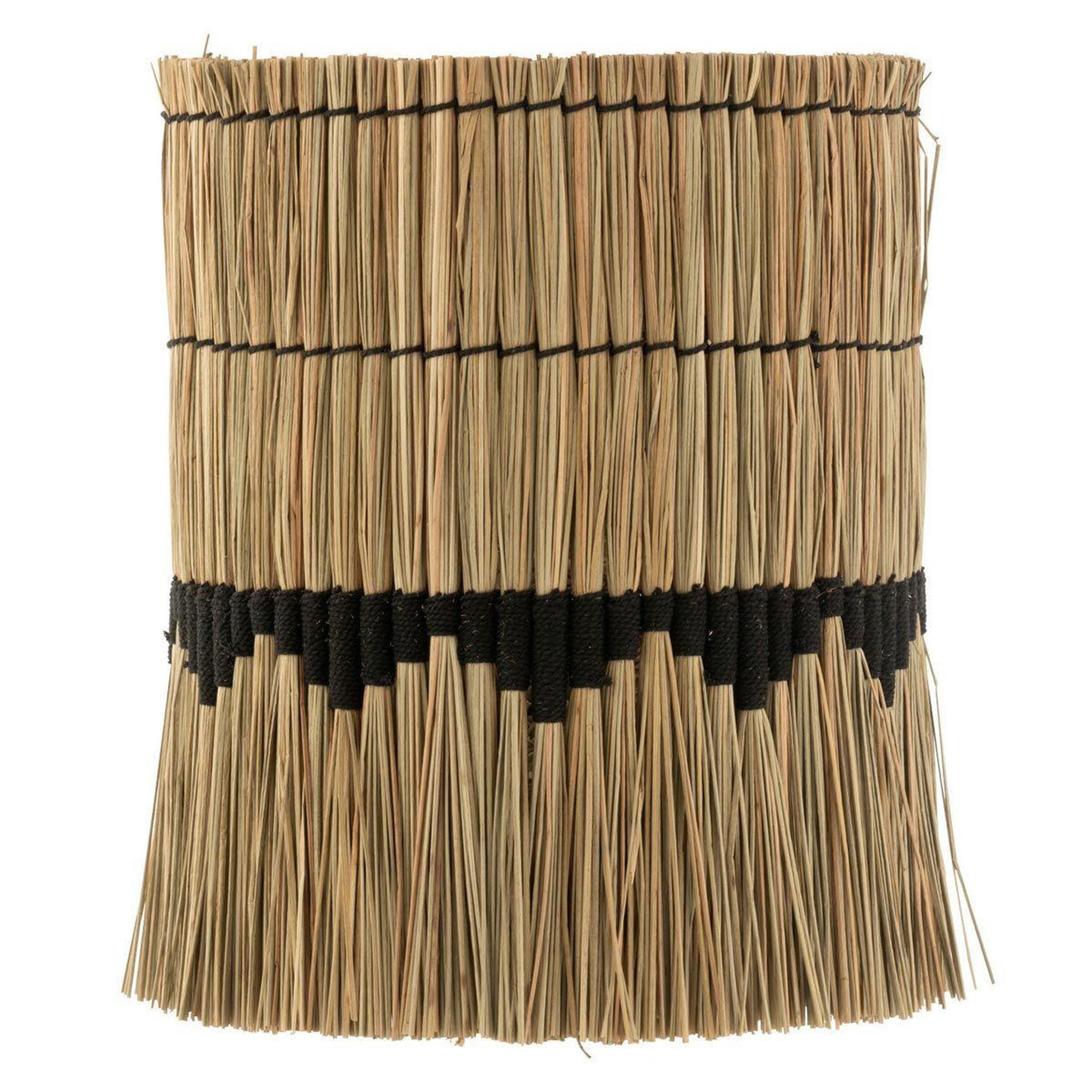 J-LINE Abat-Jour Déco  Black Lombok  42cm Naturel