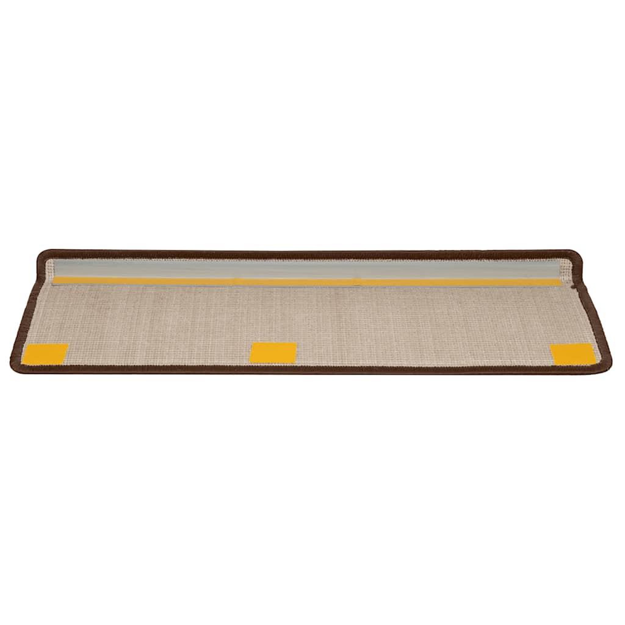 Voir la diapositive 4 : VIDAXL Tapis d'escalier 20 pcs 65x21x4 cm marron