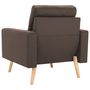 Voir la diapositive 5 : VIDAXL Fauteuil marron tissu