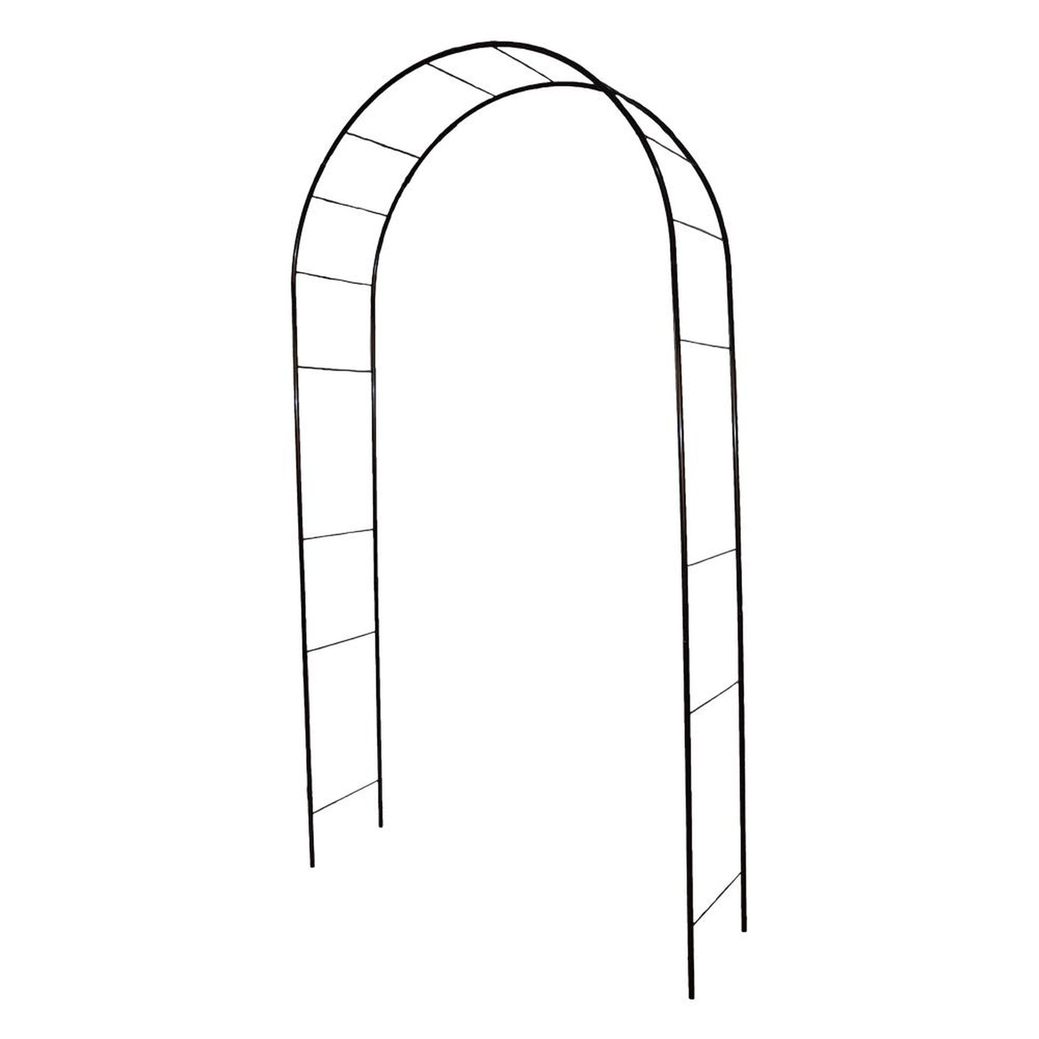 CENTRALE BRICO Arche  Basics  tube rond 16 mm noir 130x40x250 cm - Acier époxy