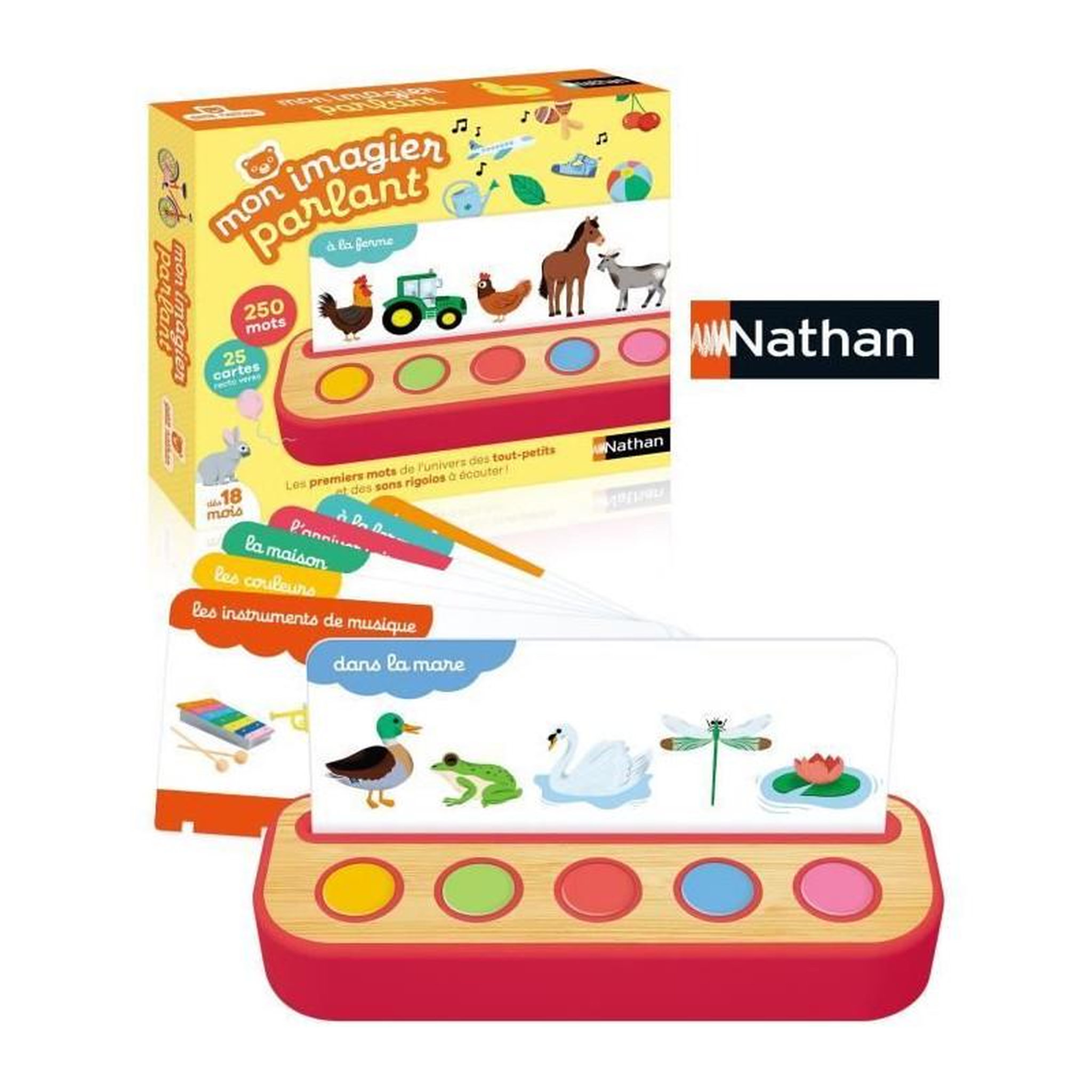 Voir la diapositive 2 : Nathan MON IMAGIER PARLANT - Jeu d'apprentissage - NATHAN