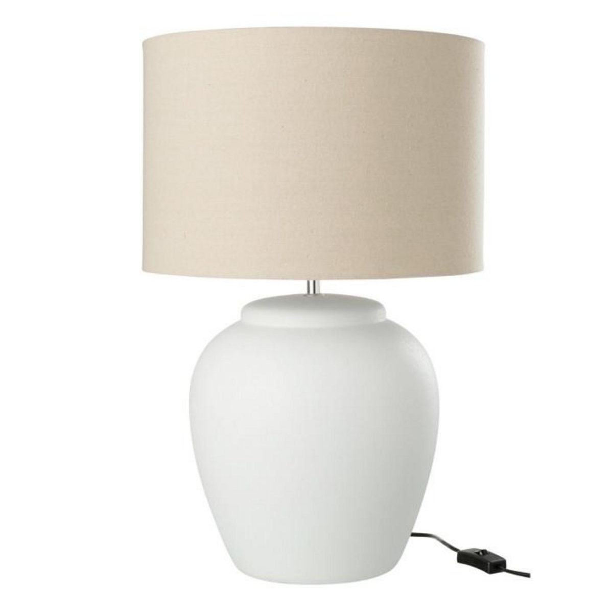 Paris Prix Lampe à Poser en Céramique  Méli  60cm Blanc
