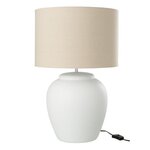 Paris Prix Lampe à Poser en Céramique  Méli  60cm Blanc