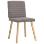 Voir la diapositive 3 : VIDAXL Chaises a manger lot de 6 taupe tissu