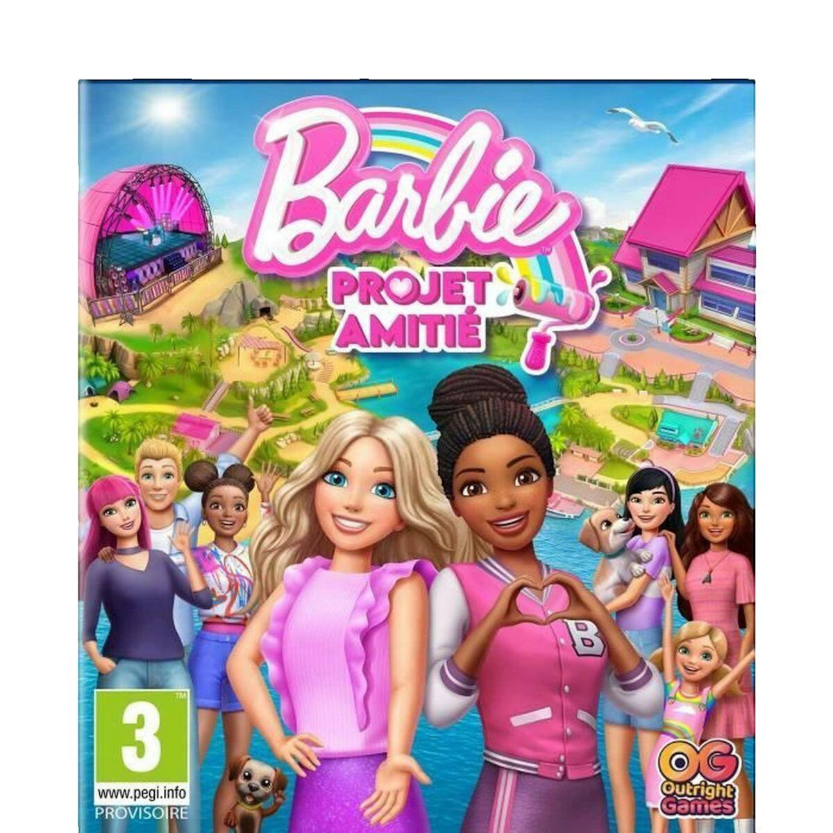 Just for games Jeu de société Just-for-Games Barbie Projet Amitié coloré