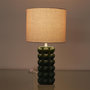 Voir la diapositive 2 : Paris Prix Lampe à Poser en Céramique  Luna  40cm Vert