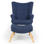 Voir la diapositive 2 : Paris Prix Fauteuil & Pouf Scandinave  Orle  98cm Bleu