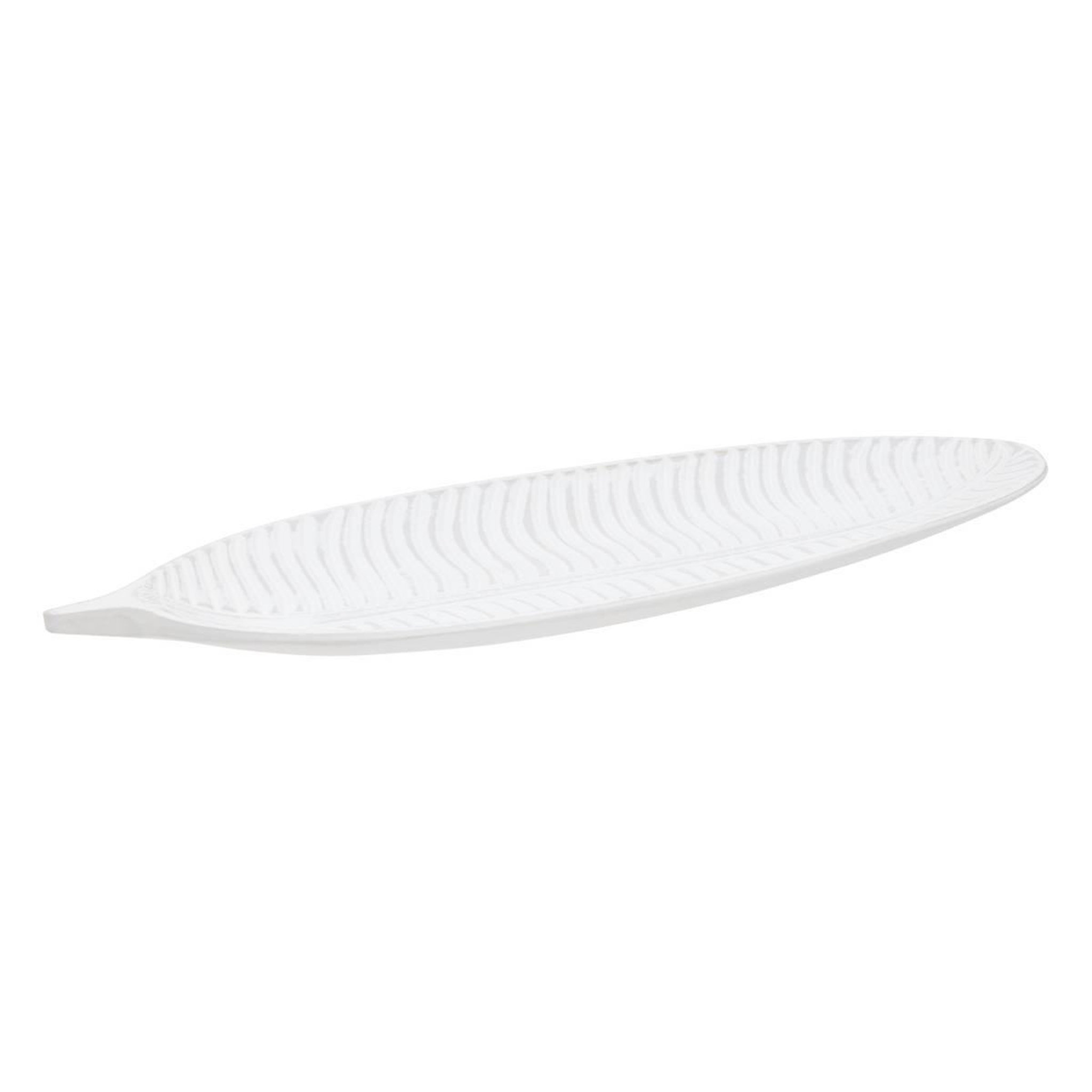 ATMOSPHERA Vide-Poche Feuille  Maïa  39cm Blanc