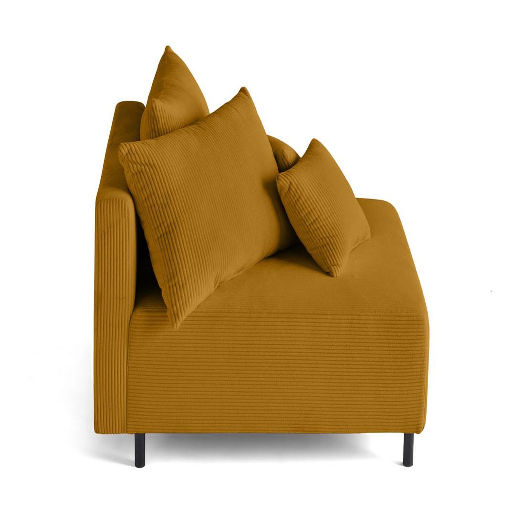 Voir la diapositive 3 : BEST MOBILIER Edinburg - module d'assise - en velours côtelé