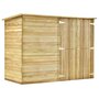 Voir la diapositive 2 : VIDAXL Abri a velo de jardin 232x110x170 cm Bois de pin impregne