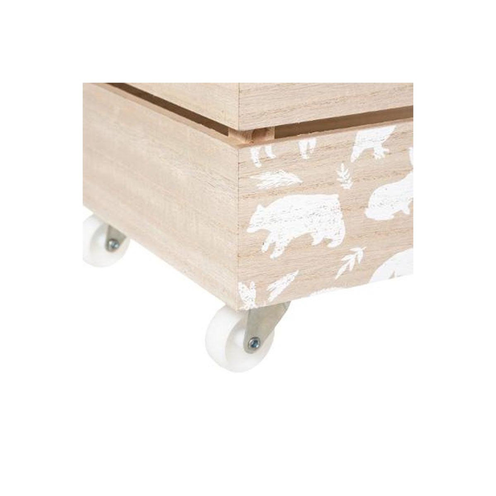 Voir la diapositive 5 : Atmosphera Kids Lot de 2 cagettes enfant  print  39cm blanc