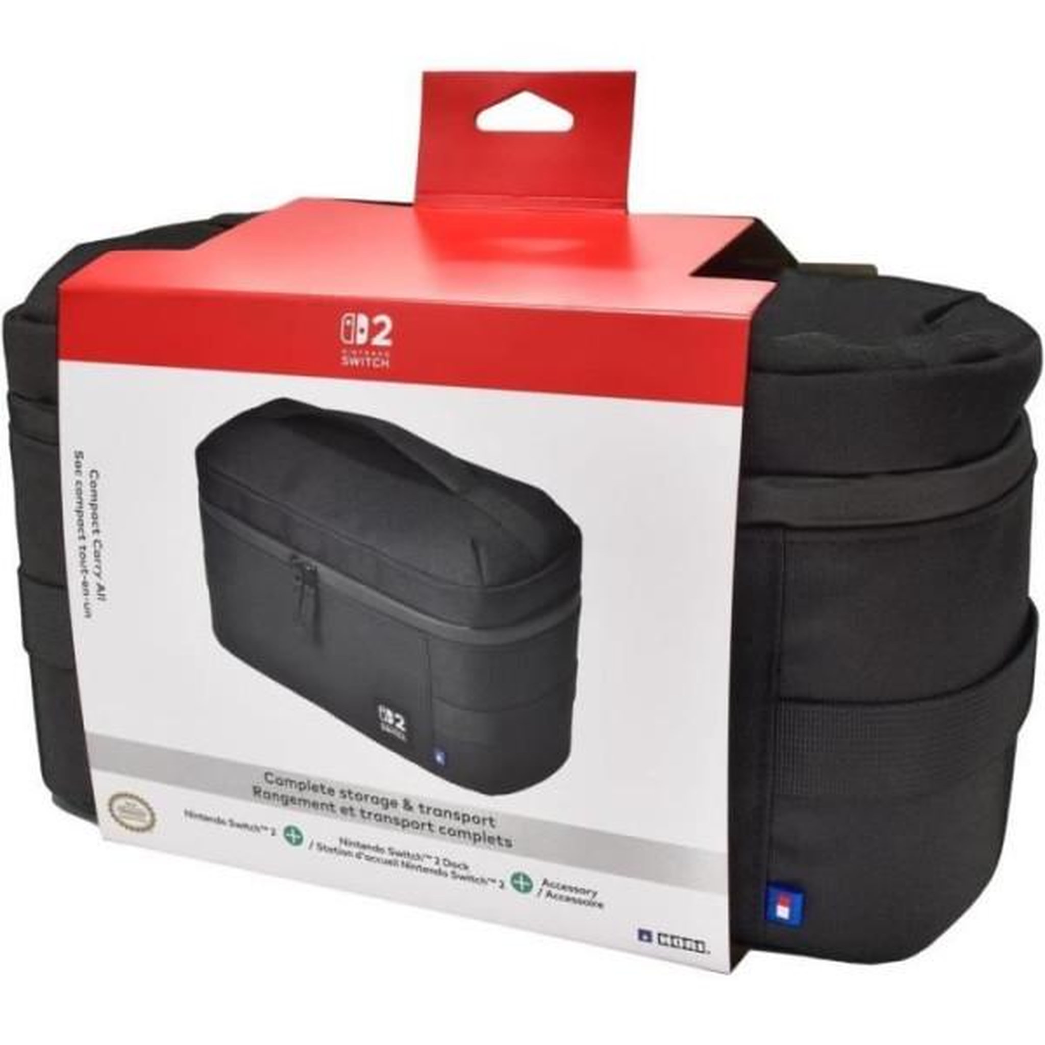 Voir la diapositive 3 : HORI Sacoche compact tout-en-un de protection et transport - hori - nintendo switch 2 - rangement accessoires et jeux - noir
