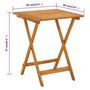 Voir la diapositive 6 : VIDAXL Table pliable de jardin 60x60x75 cm Bois d'acacia solide
