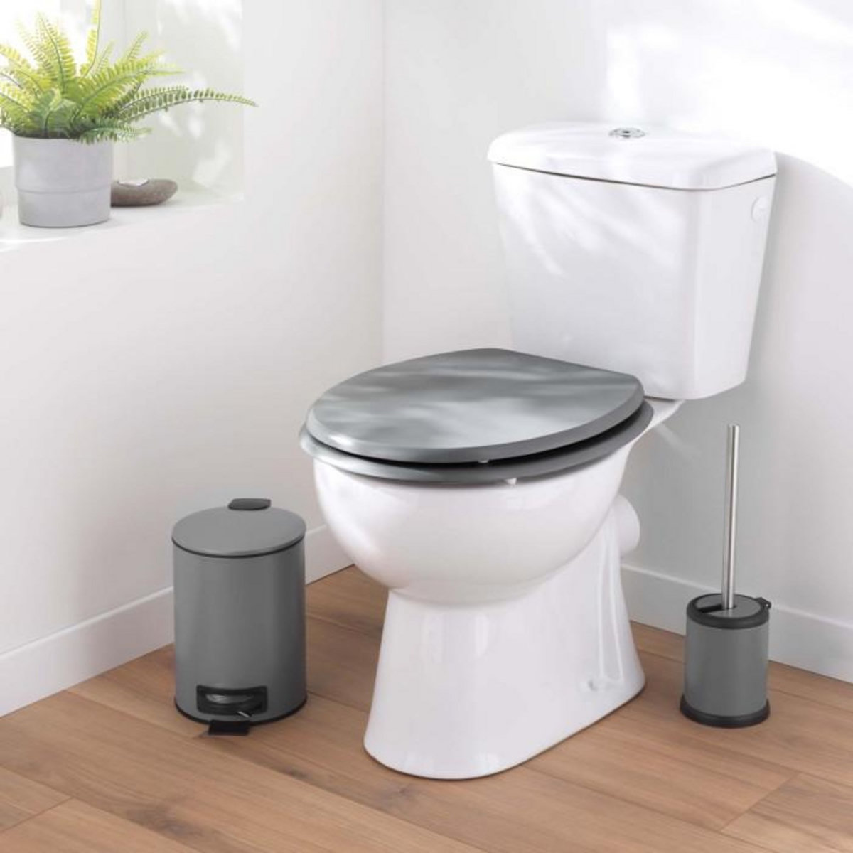 Paris Prix Brosse WC en Métal  Matteis  38cm Anthracite