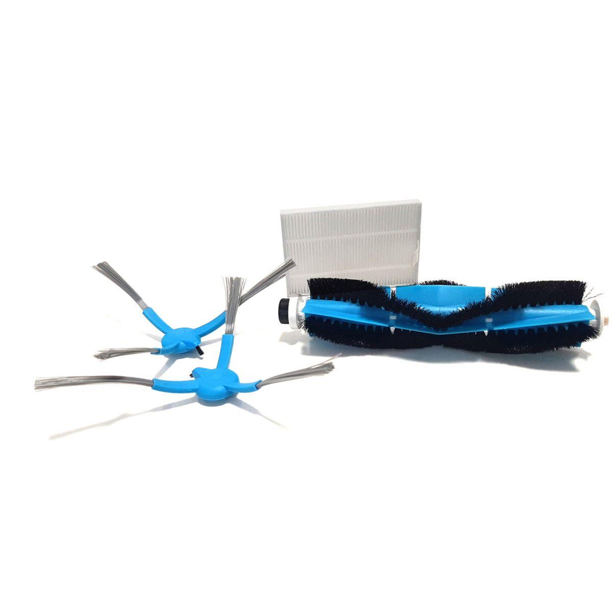 Voir la diapositive 2 : e.ziclean Filtre et brosse 2 latérales 1 principale 1 filtre hepa connect