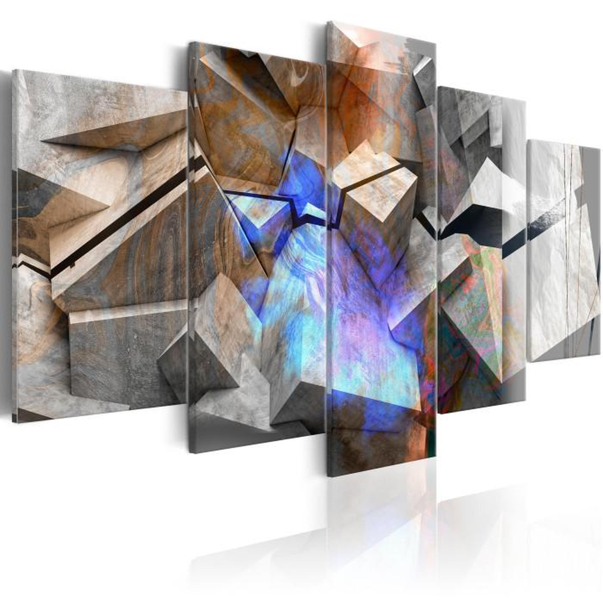 Paris Prix Tableau Imprimé  Abstract Cubes. Coloris disponibles : Multicolore