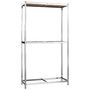 Voir la diapositive 4 : VIDAXL Porte-pneus a 2 niveaux 2 pcs Argente 110x40x180 cm Acier